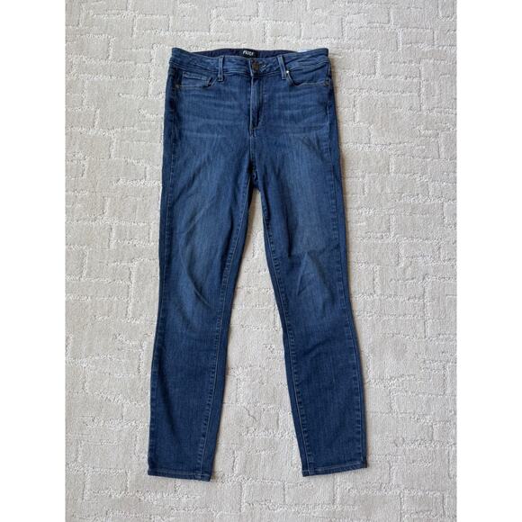Paige Jeans Skinny Straight Verdugo Ankle Mid Rise Pants Denim - Picture 1 of 9
